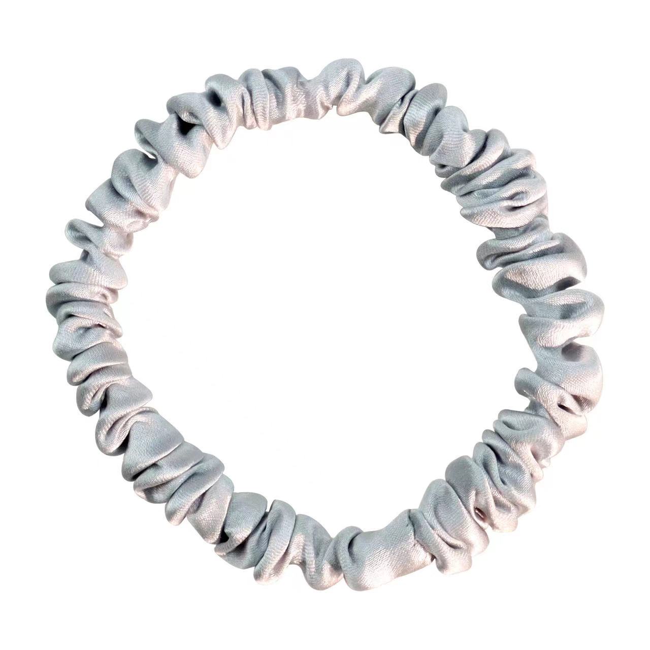 Kiwi Thin Silk Scrunchie