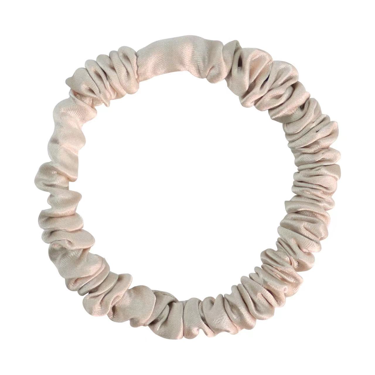 Kiwi Thin Silk Scrunchie