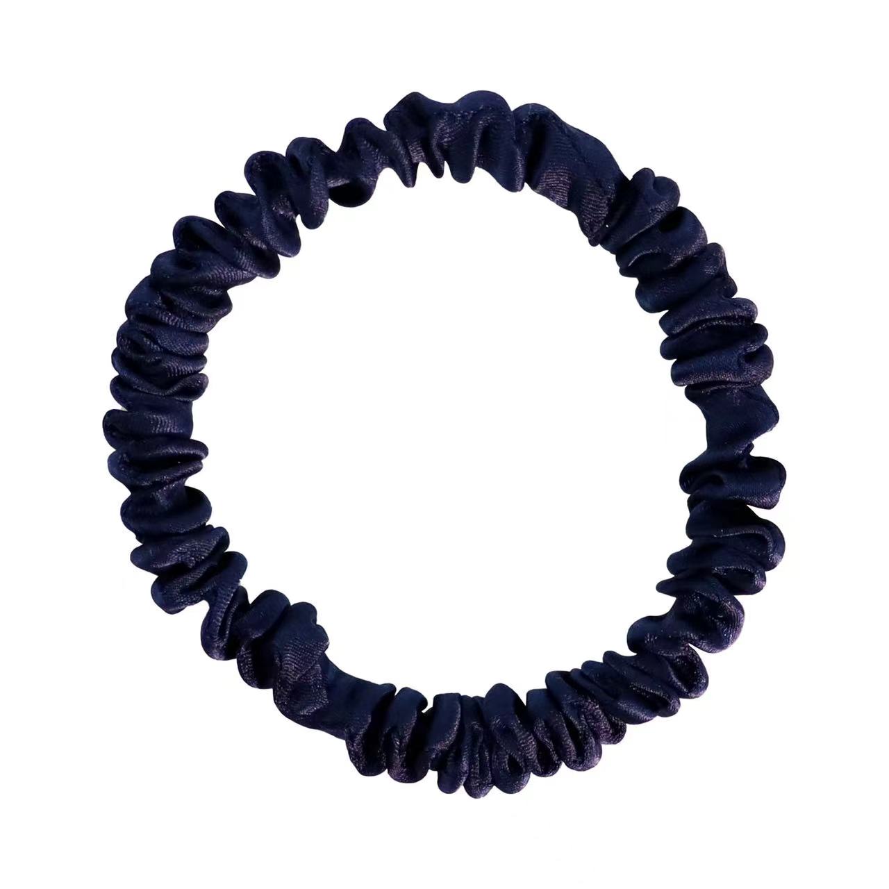 Kiwi Thin Silk Scrunchie