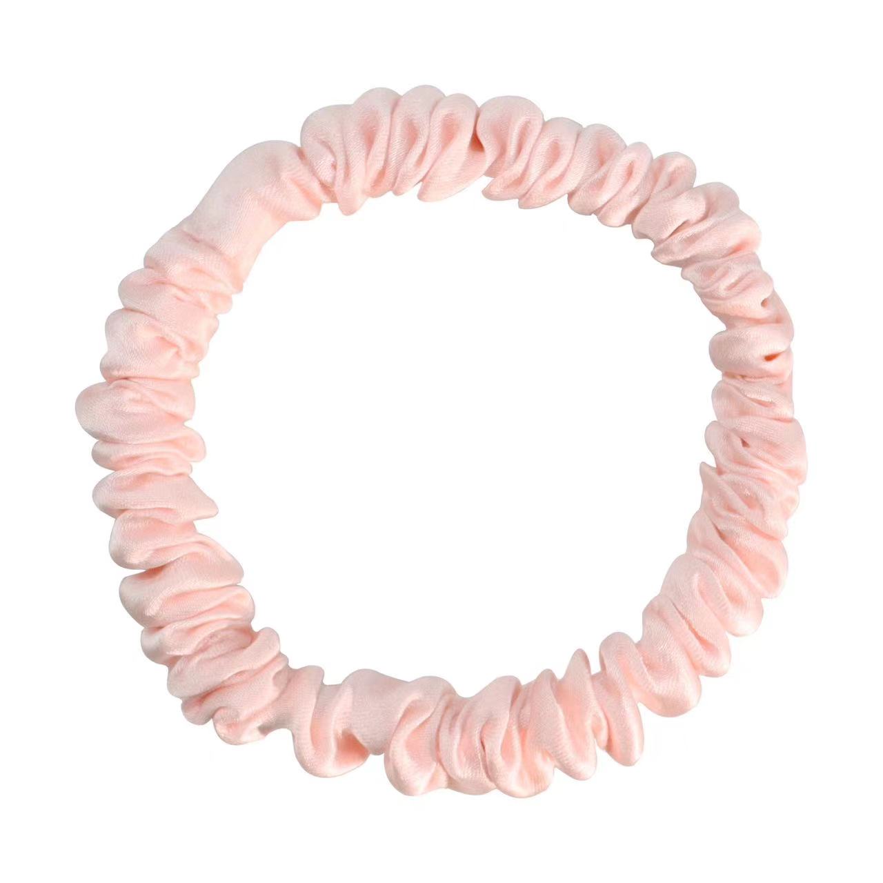 Kiwi Thin Silk Scrunchie