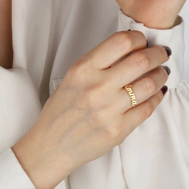 Customized Name Ring