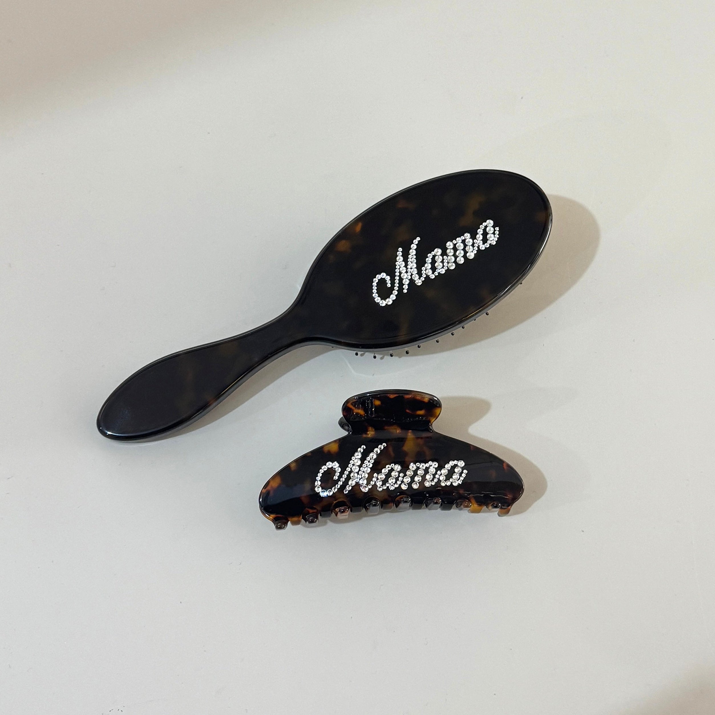 Mama Hair Claw Hair Brush Set,Mother's Day gift