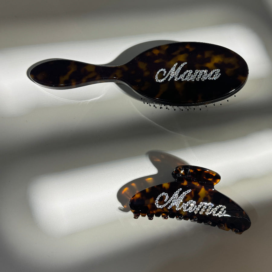 Mama Hair Claw Hair Brush Set,Mother's Day gift