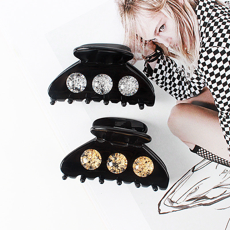 Medium Crystal Ball Hair Claw