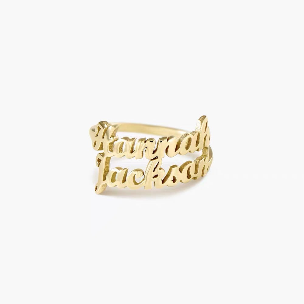 Customized Name Ring