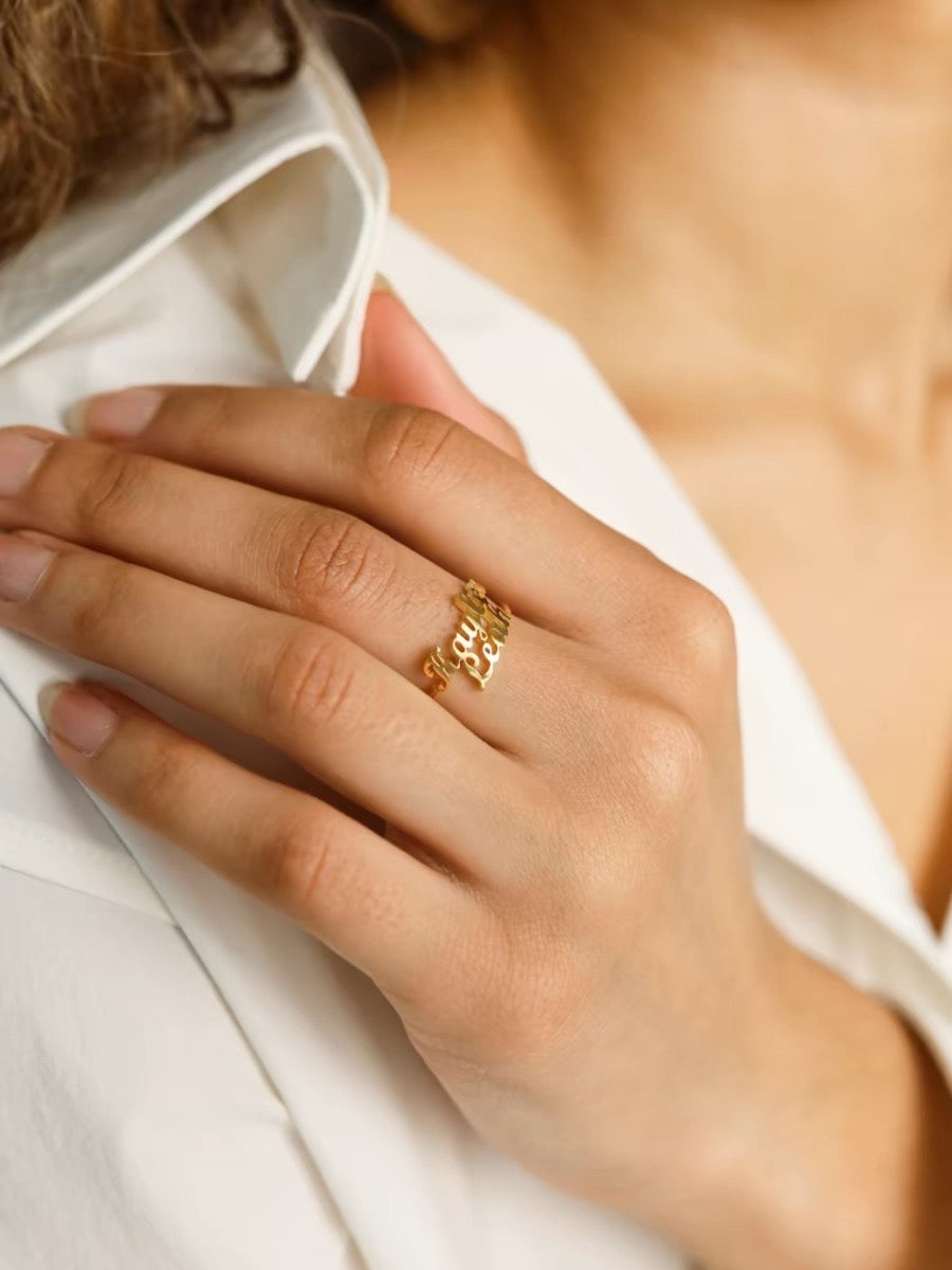 Customized Name Ring