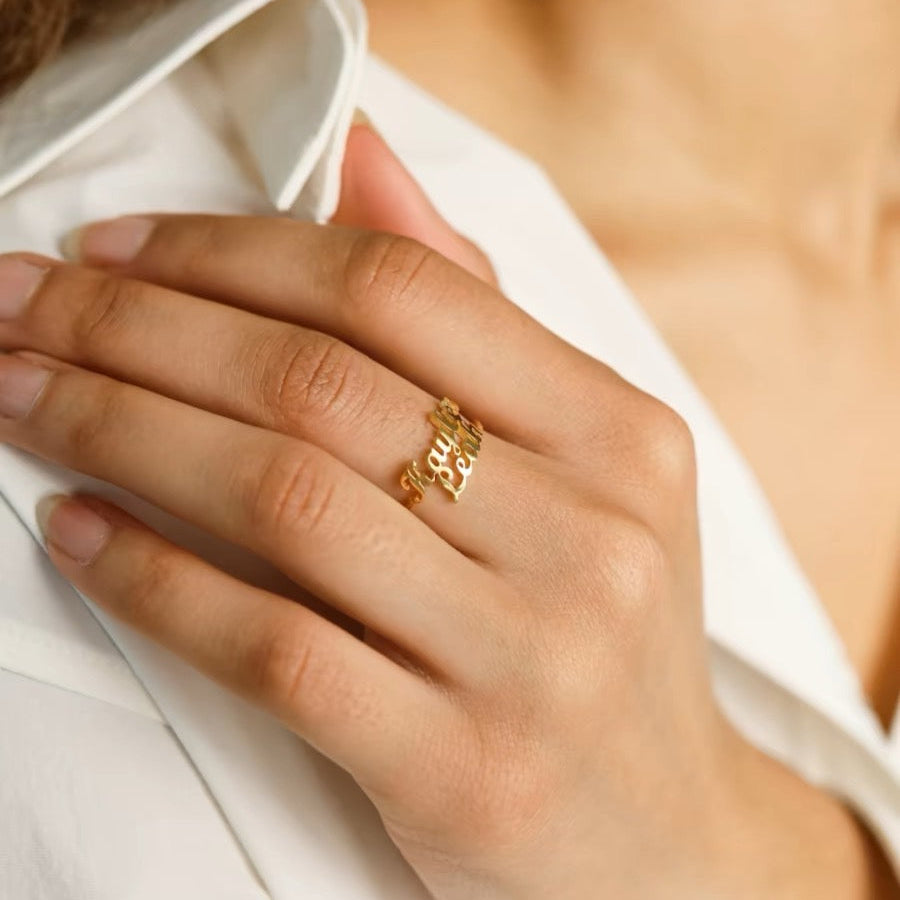 Customized Name Ring