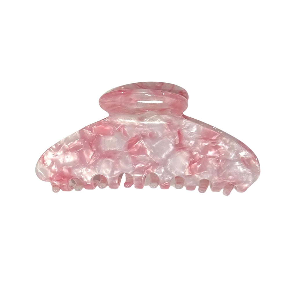 Pink Rose Customized Name Hair Claw