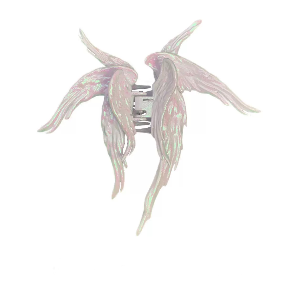 Red Rebel Angel Wings 3D Print Hair Claw