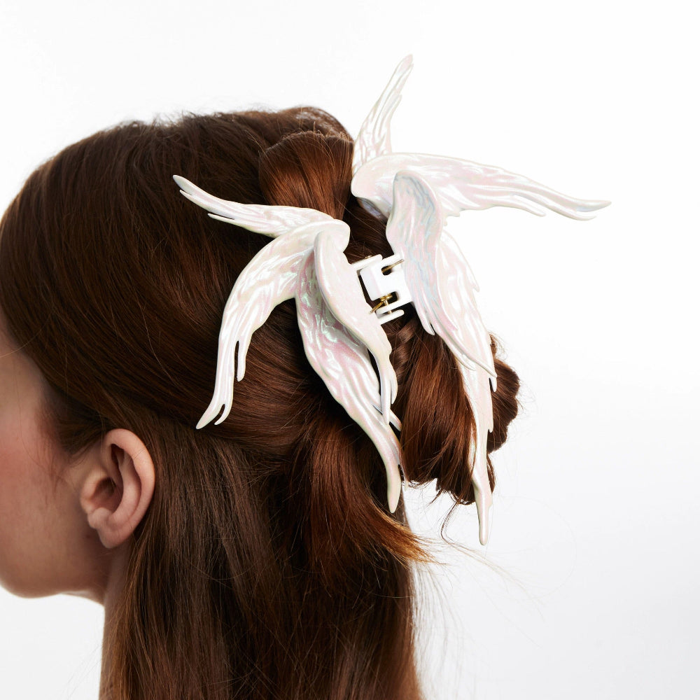 Red Rebel Angel Wings 3D Print Hair Claw