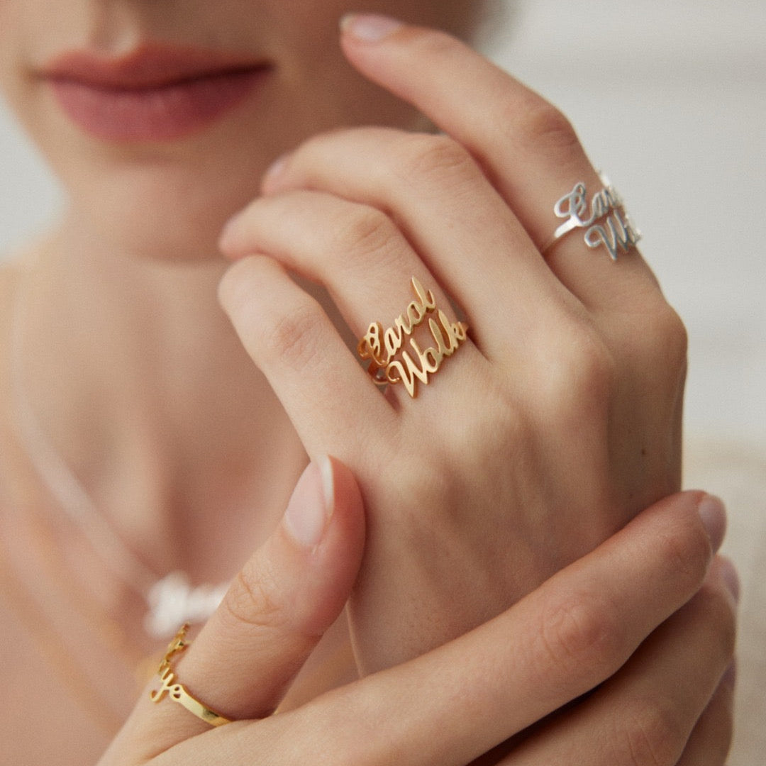Customized Name Ring