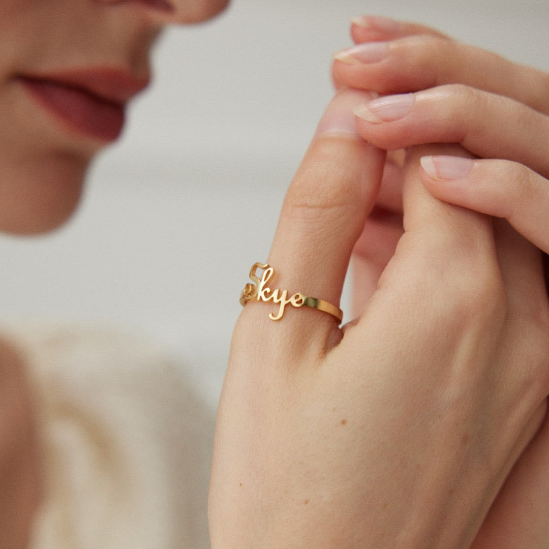 Customized Name Ring
