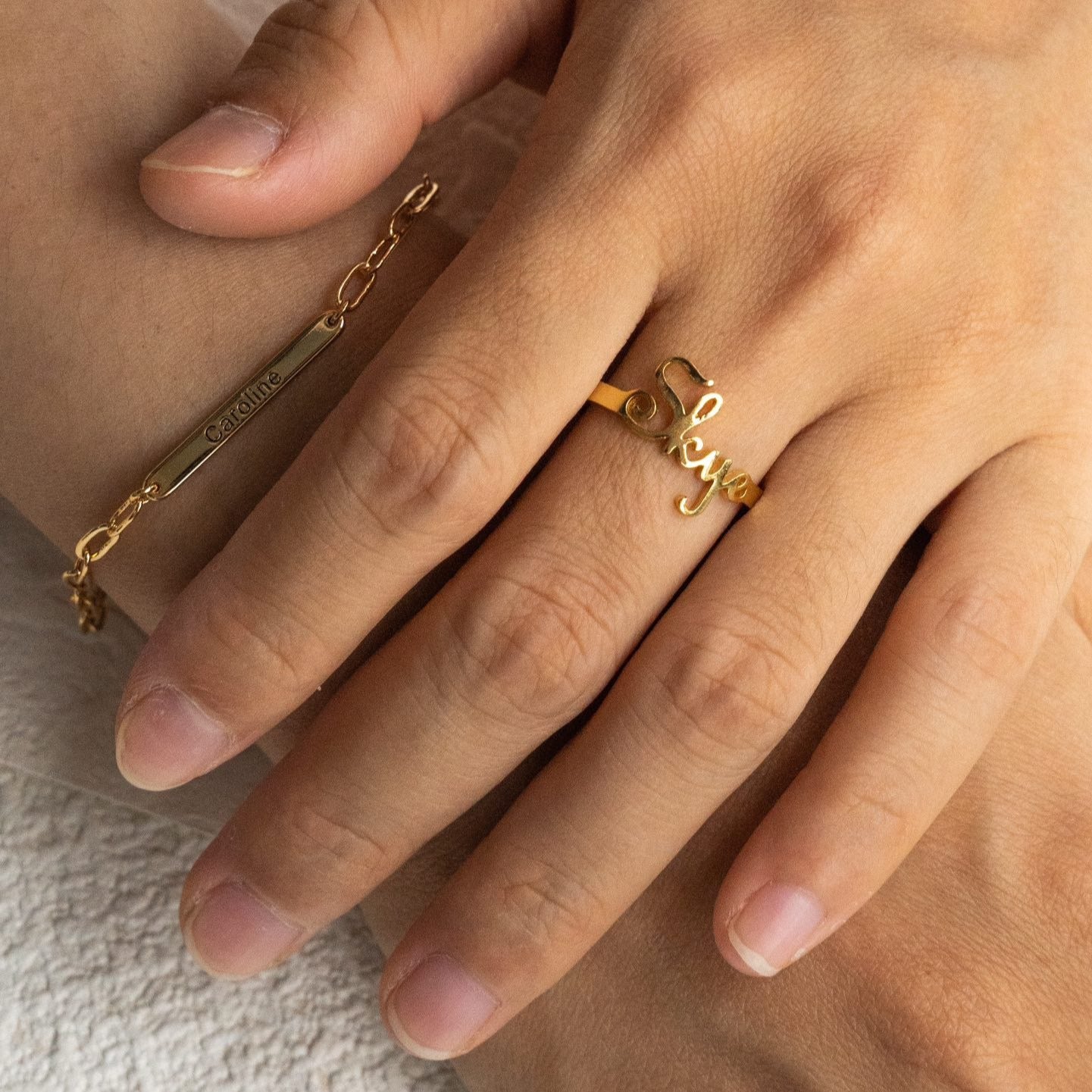 Customized Name Ring