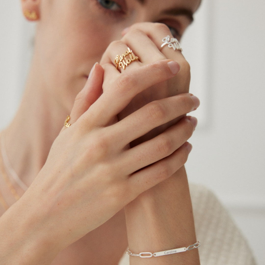 Customized Name Ring