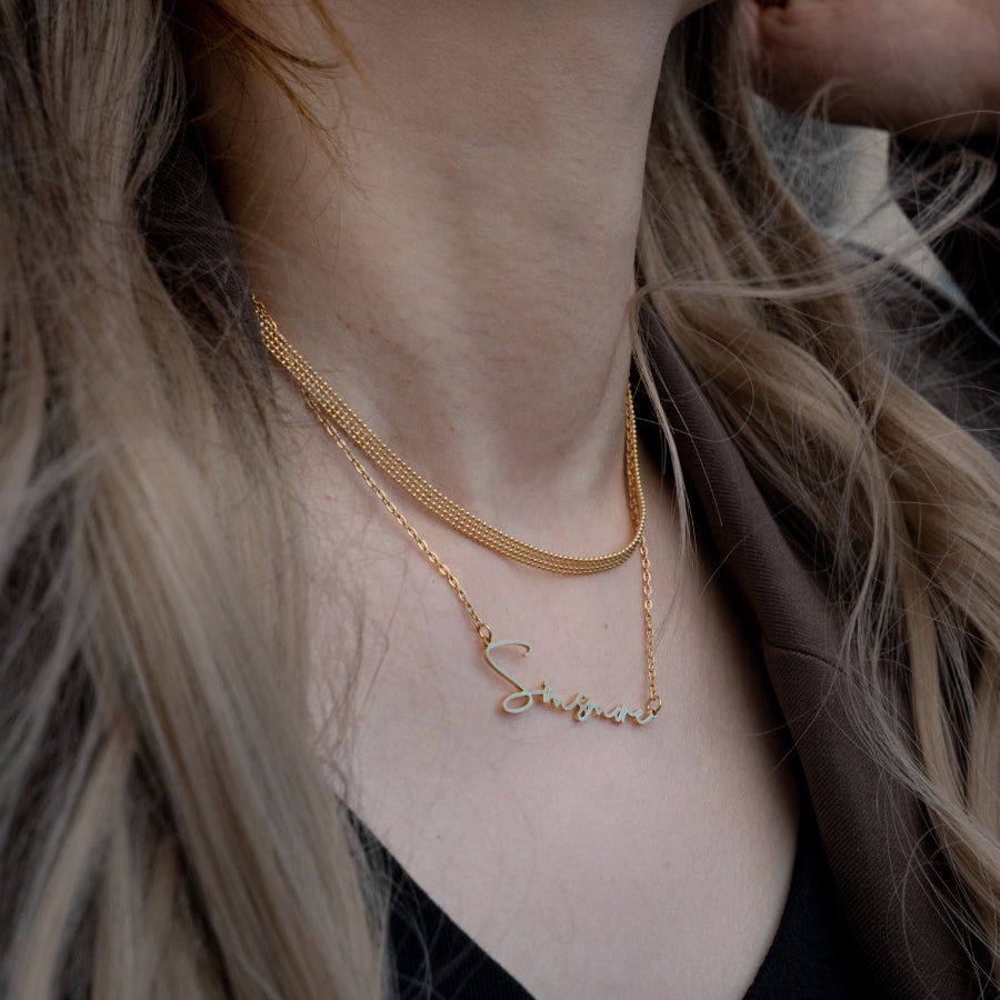 Customized Letter Name Necklace