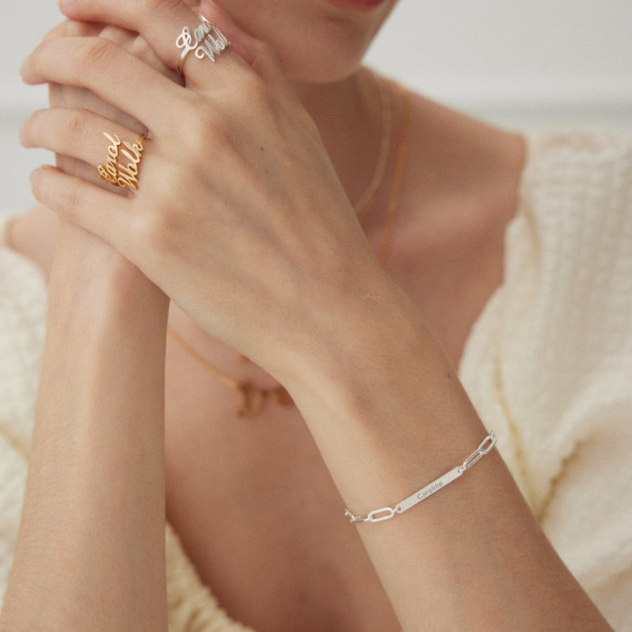 Customized Letter Name Bracelet