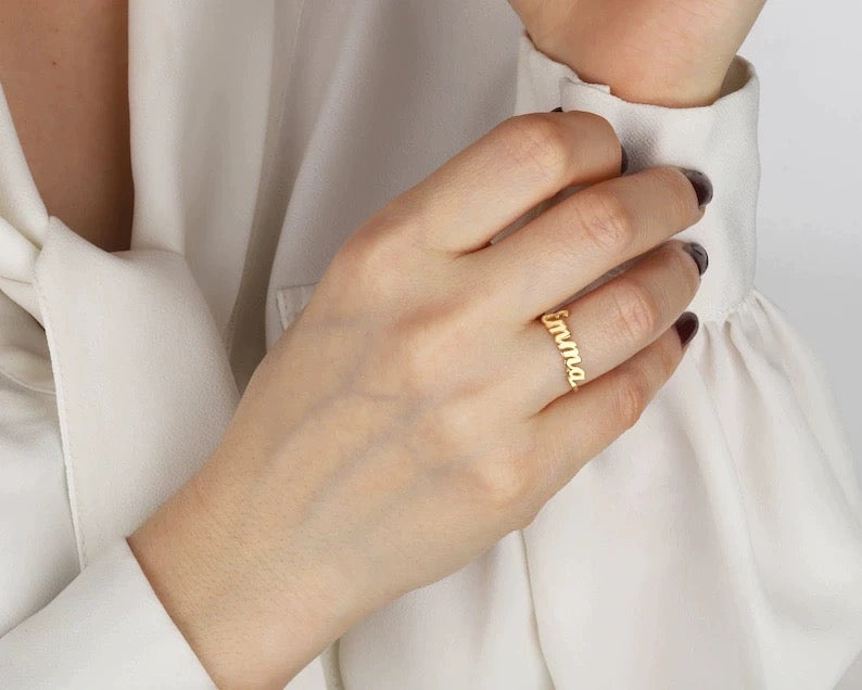 Customized Name Ring