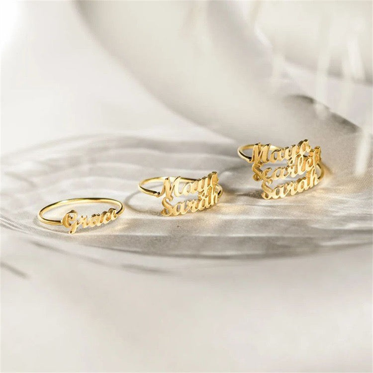 Customized Name Ring