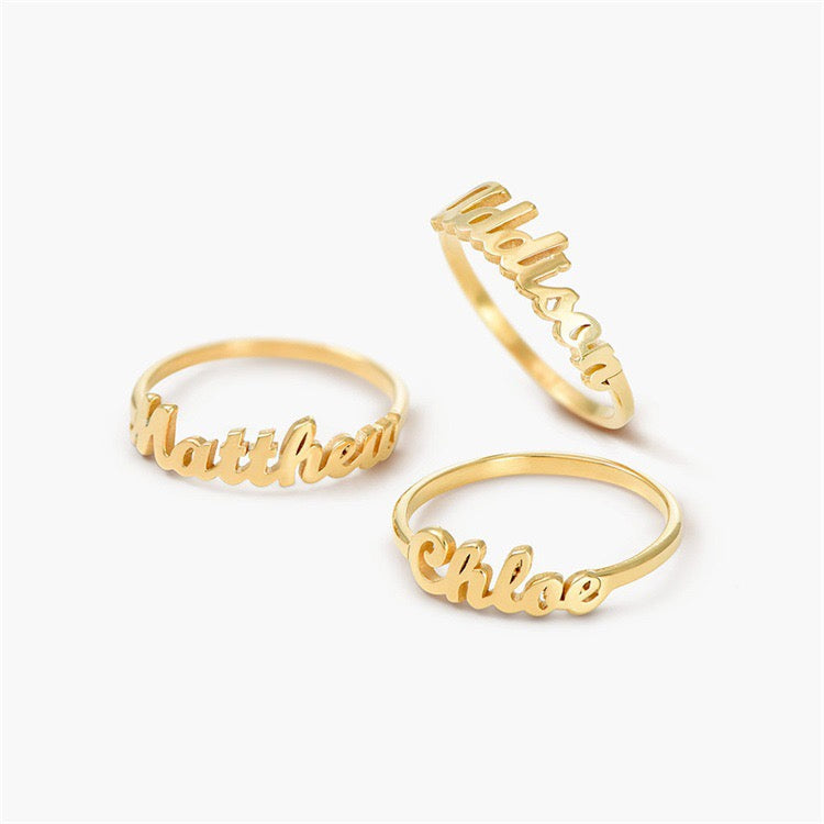 Customized Name Ring