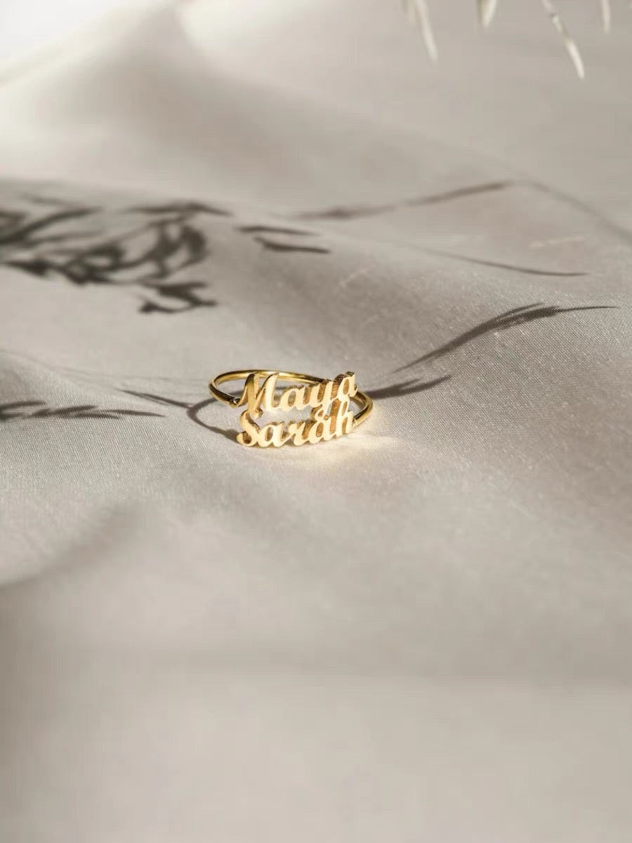 Customized Name Ring