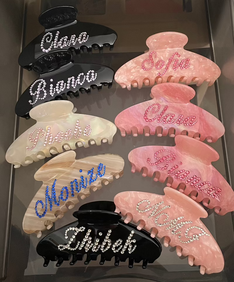 The Customized Name Hair Claw