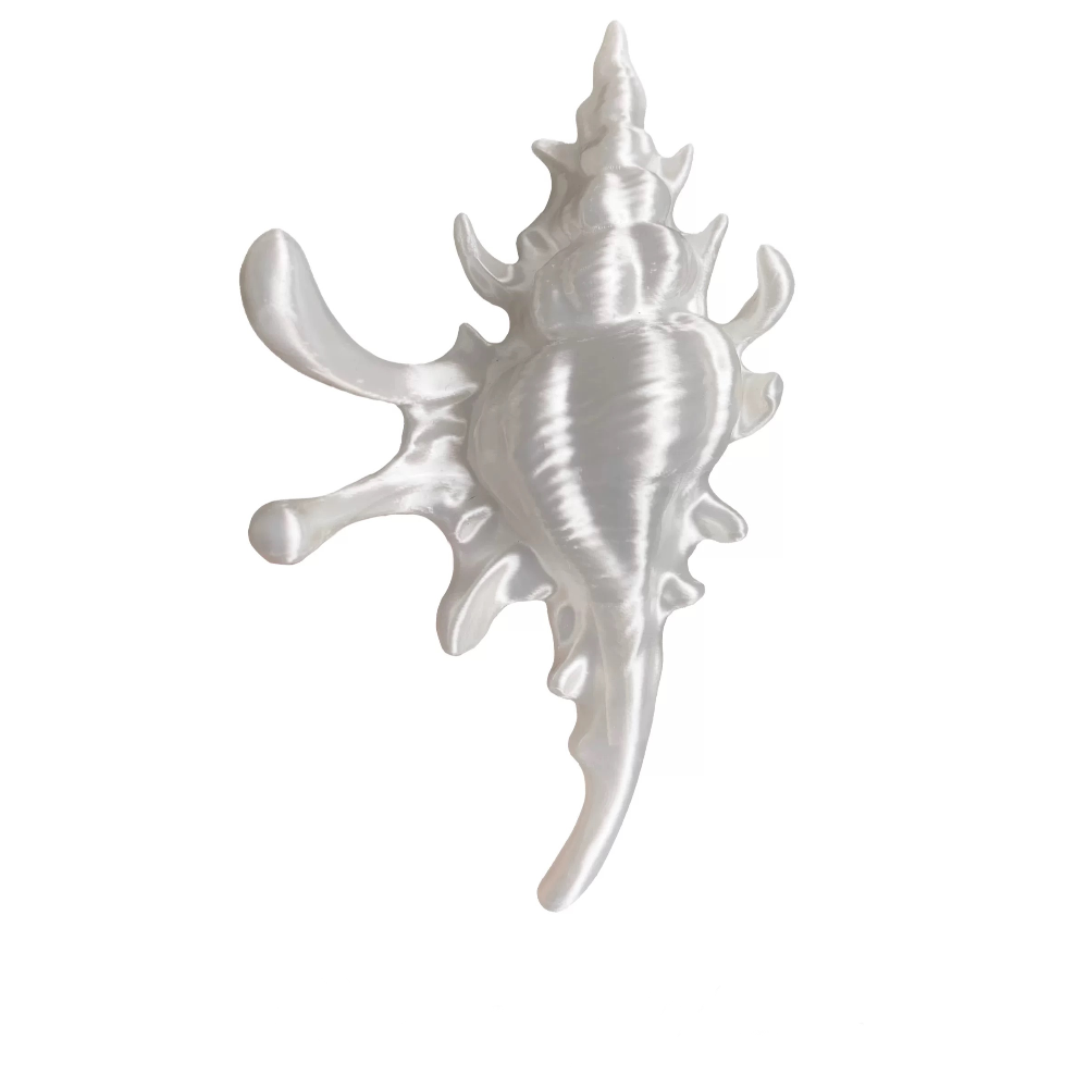 Conches Shell 3D Print Hair Claw In Silk