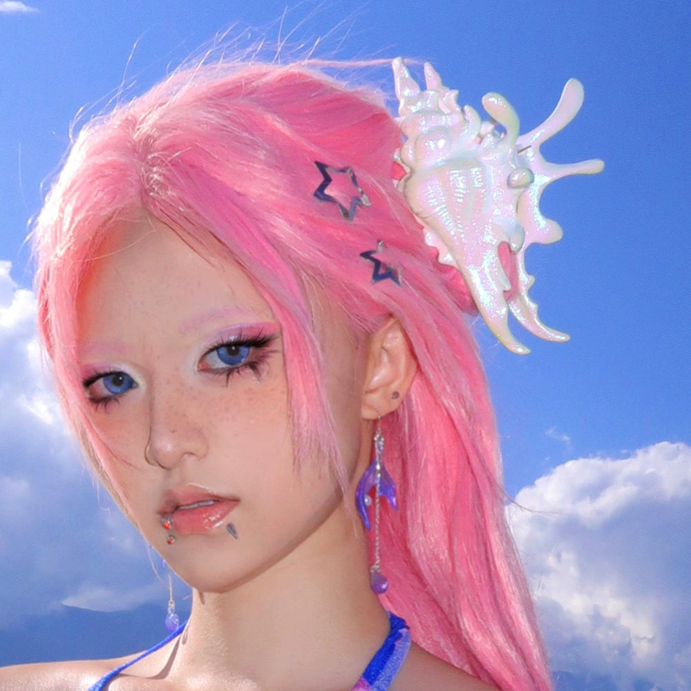 Conches Shell 3D Print Hair Claw In Colorful