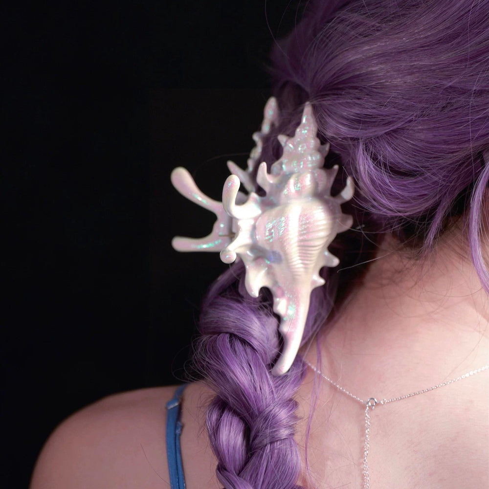 Conches Shell 3D Print Hair Claw In Colorful