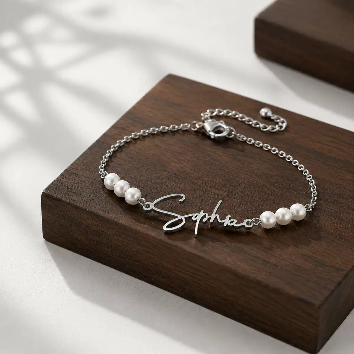 Customized Name Pearl Bracelet