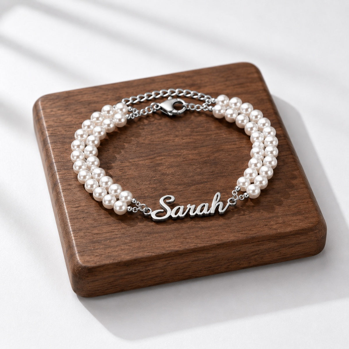 Customized Name Pearl Bracelet