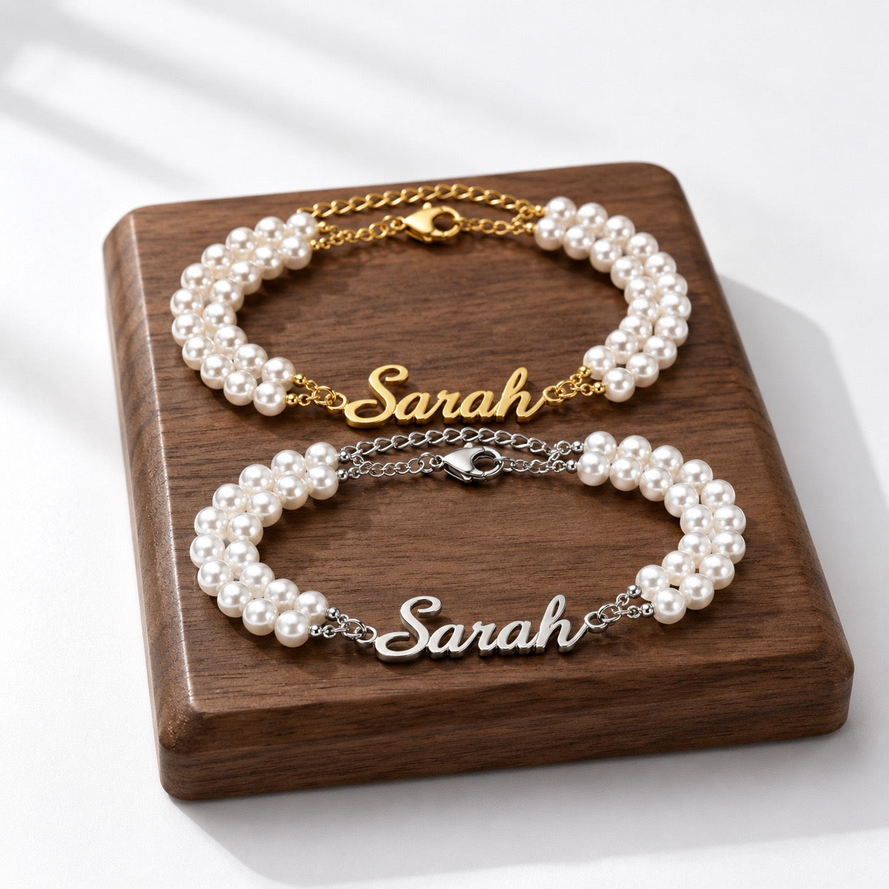 Customized Name Pearl Bracelet