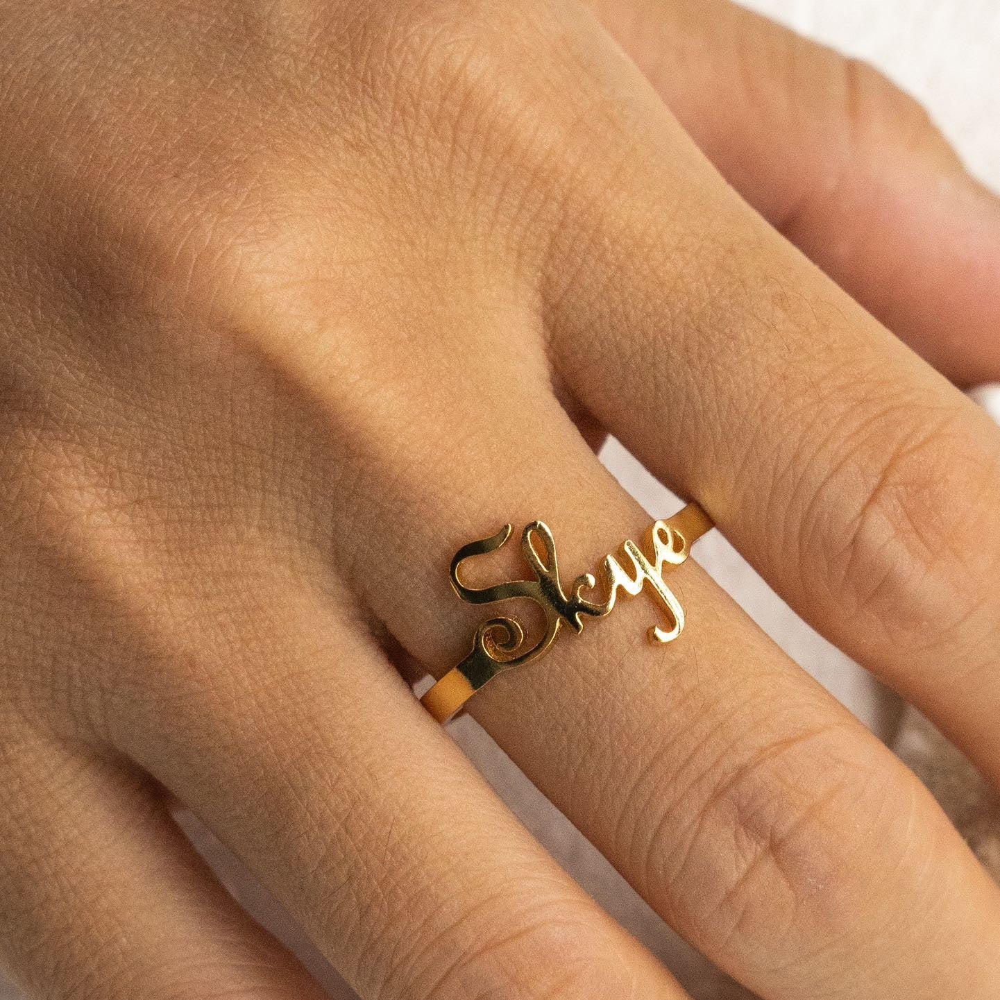 Customized Name Ring