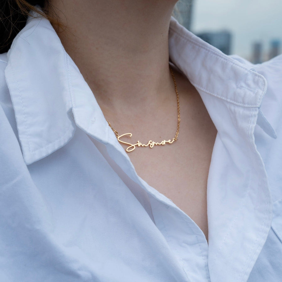 Customized Letter Name Necklace