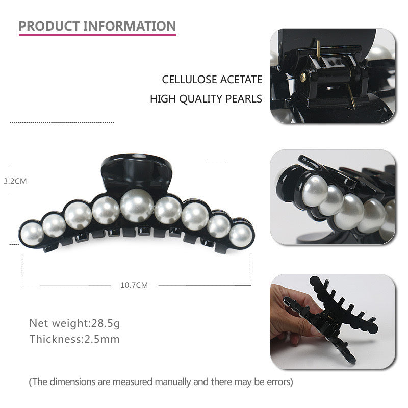 Elegant Pearls Hair Claw